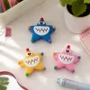 Creative cartoon keychain decoration in the shape of colorful star monsters details Picture